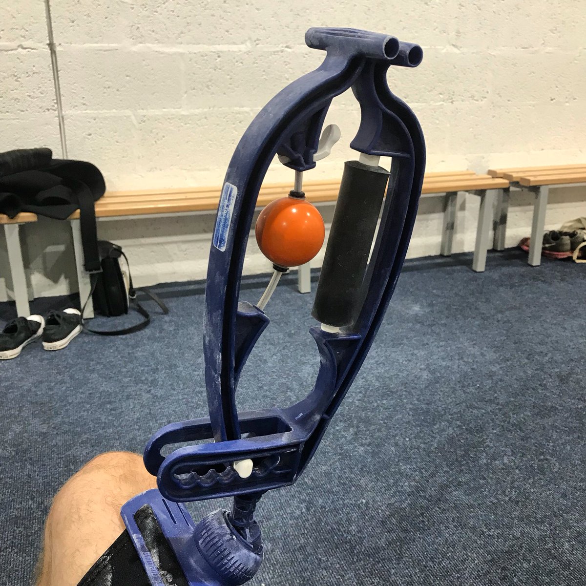 jon_partridge's tweet photo. Still feeling violated from my session on this bad boy. Time to get medieval on the elbow. #armaid https://t.co/Ub1PTXuQul