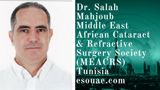 Dr Salah Mahjoub, #cornea &amp; #refractivesurgery session speaker at #ESOUAE. More info at - ow.ly/TpXK30fZoLu. #ophthalmology #eyecare