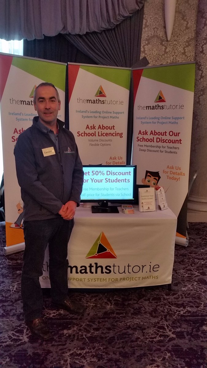 tuition_centre's tweet photo. Delighted to celebrate the 5th anniversary of our launch this weekend - back where it all began, in Cork, at the @imta #mathsfest ! We've come a long way - thanks to Irish maths teachers for your ongoing support! #mathsfest17 #mathsfest2017 https://t.co/immamA6xli