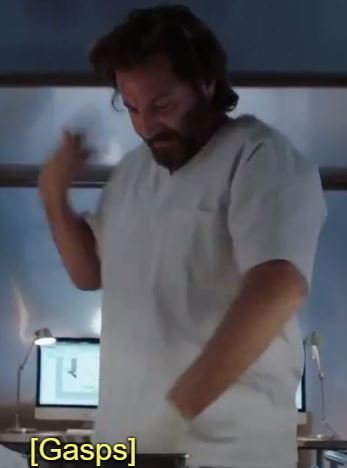 last2leave's tweet photo. Ok can somone PLEASE gif this scene because the hand flapping had me hysterical!! 🤣🤣🤣 #Inhumans  #DrDeclan #henryiancusick https://t.co/dQMqWIVOLs