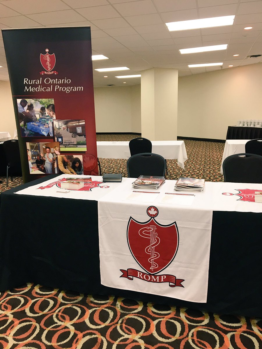 ROMPonline's tweet photo. All set up for #OMSW2017 looking forward to seeing all #MedEd students at the @ROMPonline booth! https://t.co/tlDNxg589h