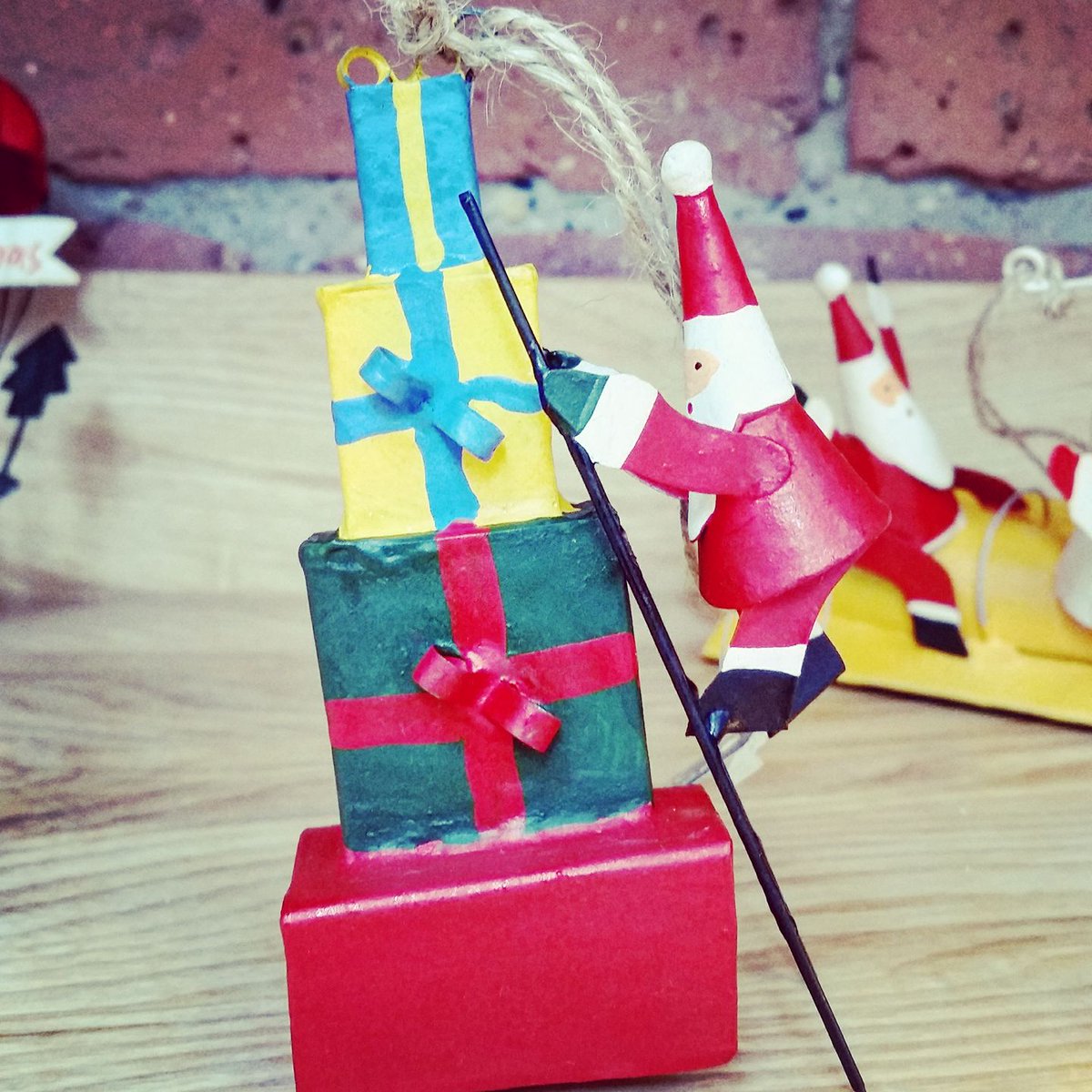 Action Santa to the rescue #supersanta #santa #christmasdecorations #presents #shoelessjoe #christmasiscoming #paulhodgkissdesigns #phd