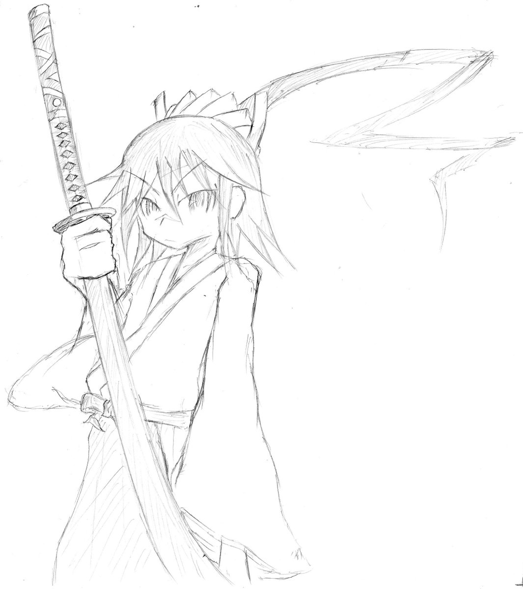 ট ইট র Xiaotts シャオット 完結記念 常住戦陣ムシブギョーより月島仁兵衛 気が向いたら着色版も書きます 落書き 落描き Xiao イラスト