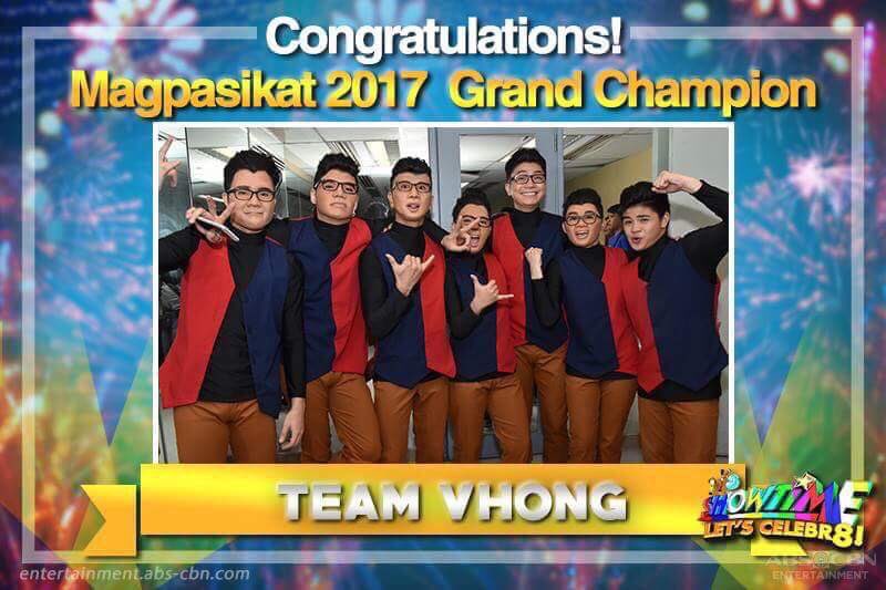 iambugoy_carino's tweet photo. Congrats satin Team Vhong! ☝🏻👏🏻 worth it lahat ng pagod at puyat natin!😁 Sobrang proud ako sa grupo natin! Da Best! 💪🙏🏻😆 https://t.co/yTOXGjRtRN