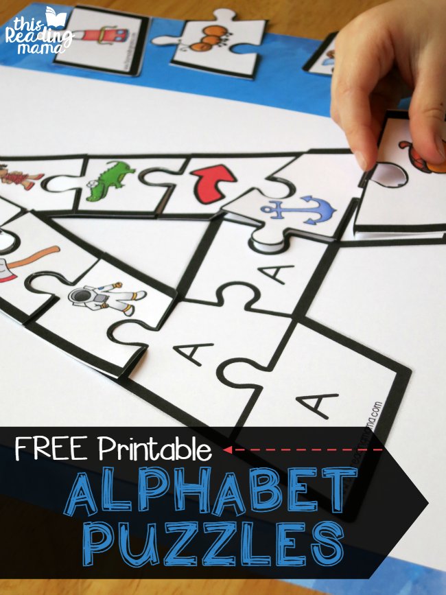 thisreadingmama's tweet photo. PRINTABLE ALPHABET PUZZLES: Kids can have fun working on #letterrecognition with these #alphabetpuzzles. https://t.co/Hlj5fzgagA https://t.co/kNbz3PPtvz