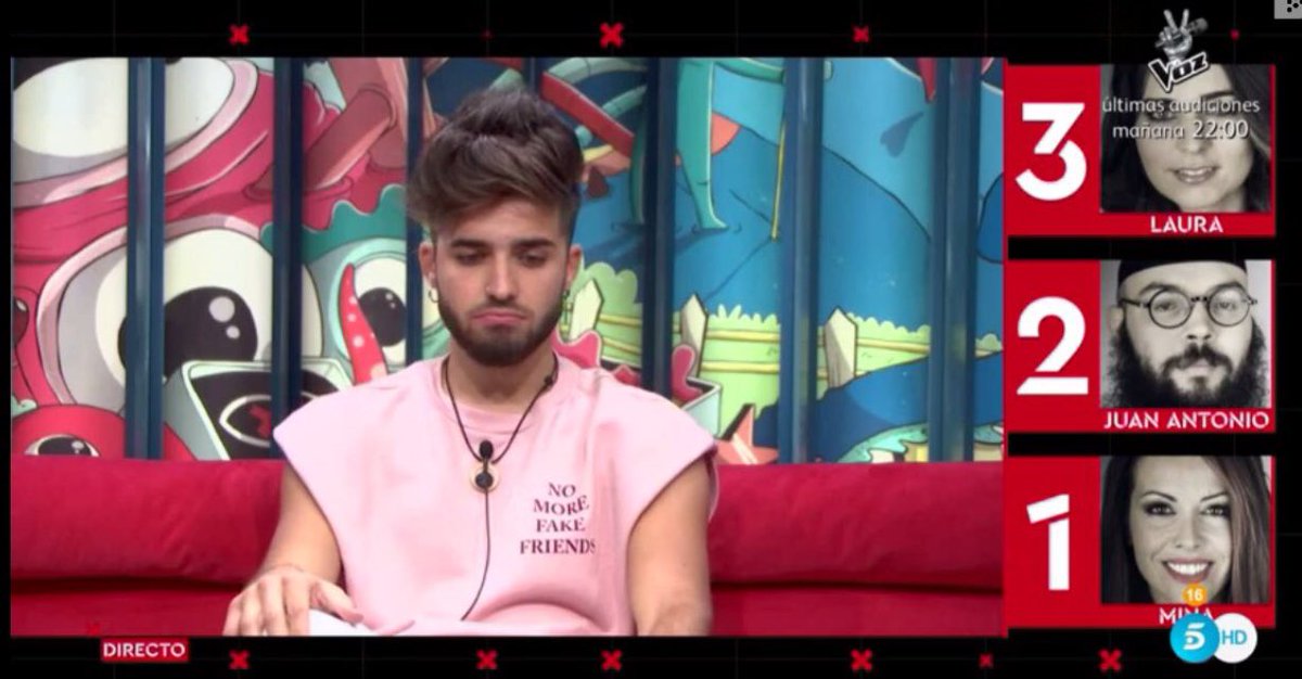 ElConfeGHGH's tweet photo. Aquí no hay carpeta por ningún lado,se nominaron los dos #GHdirecto https://t.co/rHXb1SP10a