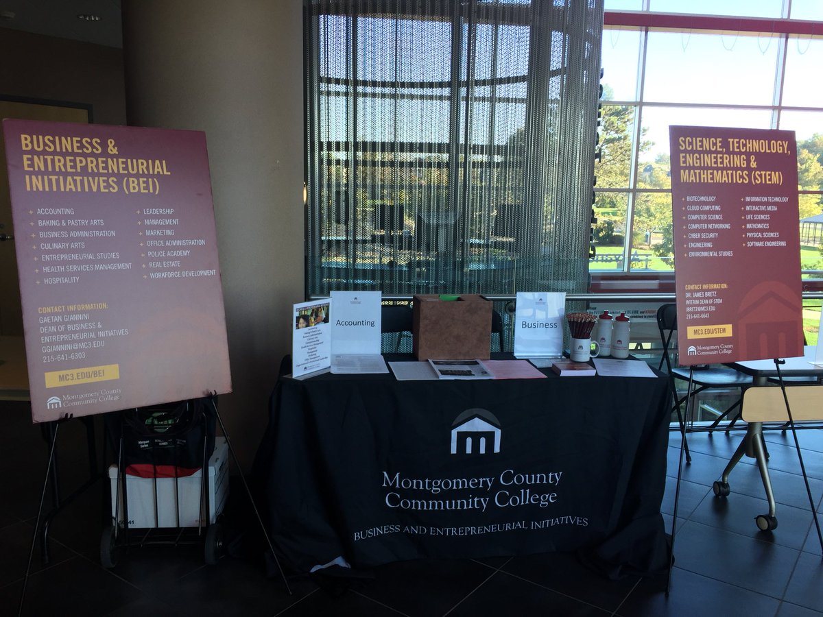 MCCCBEI's tweet photo. @mccc #openhouse today(10/21)-Stop by the BEI table to learn about our programs #DiscoverMC3 https://t.co/g6lMqmb5o6