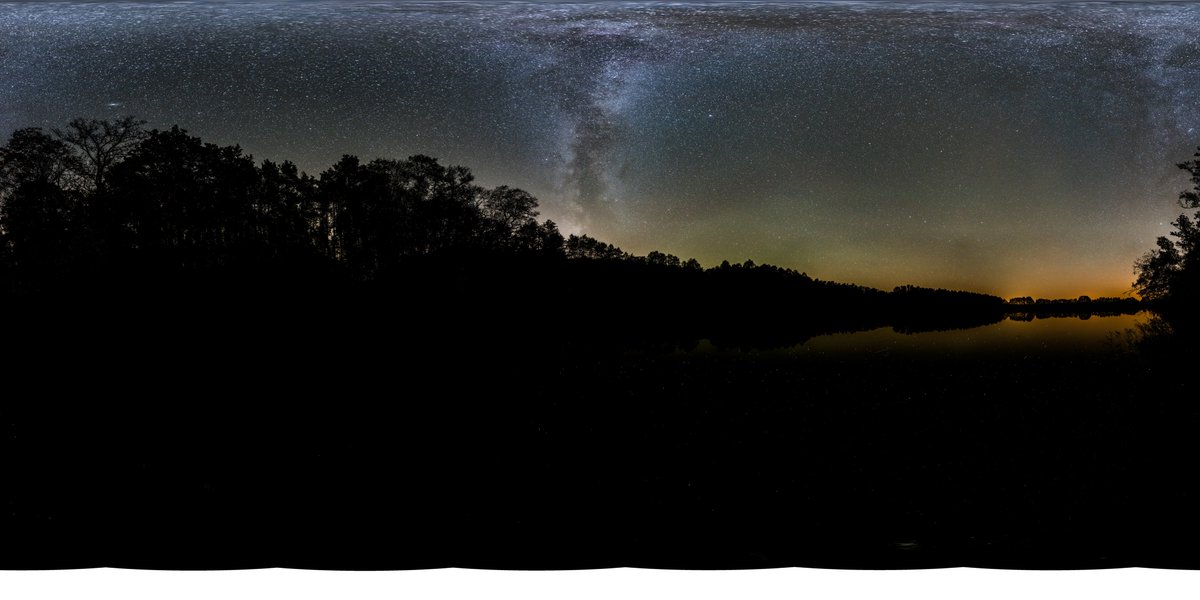 Our CTO and photographer Thomas recently took this impressive 360° photo of the milkyway in Brandenburg/Germany. #VirtualReality #milkyway