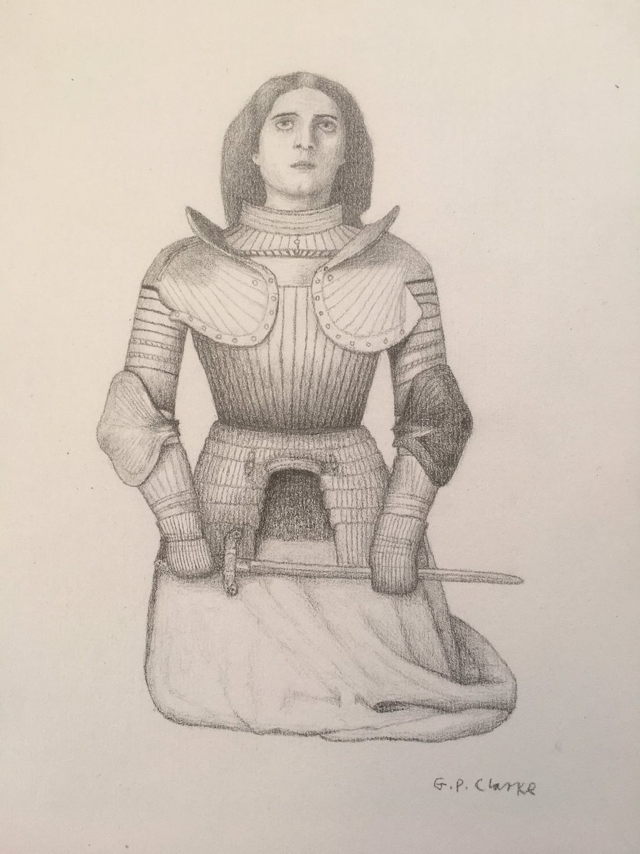 GProIllustrator's tweet image. 'Joan of Ark' - armour research finished, buying materials this week 😊🎭🎨