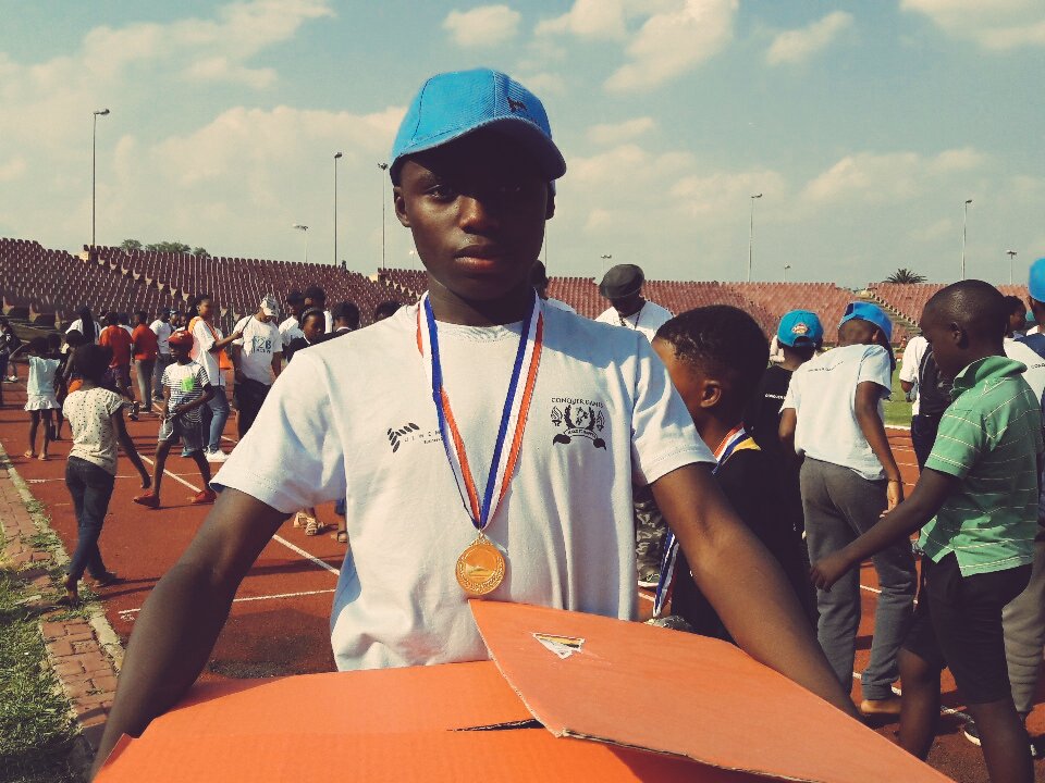 K_CreativeSelf's tweet image. Conqueror of The Year 😭😭 
Njabulo from Monde Primary 
#ConquerGames2017