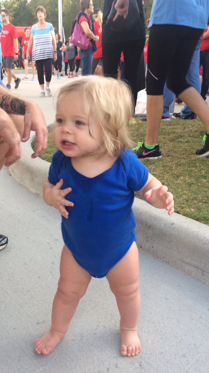 Melissa_Parish1's tweet photo. My lil Bearkat warming up for her first heart walk 😘 @Kleinwell @KleinHighHST https://t.co/hScvPEsuBl