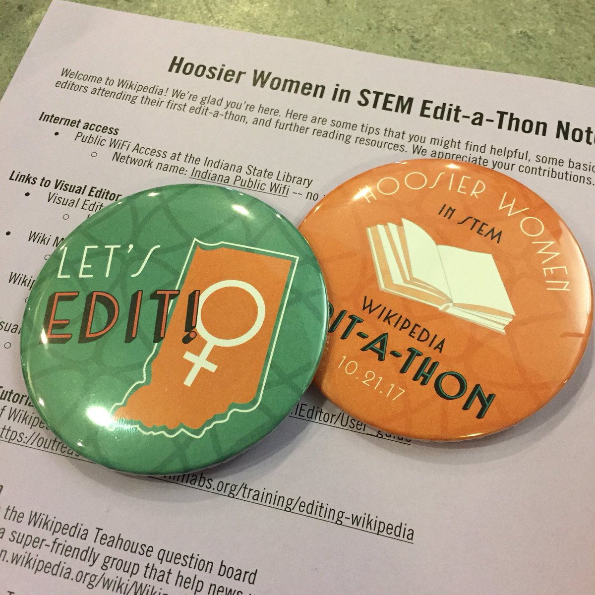 INHumanities's tweet photo. The first-ever Hoosier Women in STEM Wikipedia editathon is underway! #qleditathon #letsedit https://t.co/dqI9juzSa9