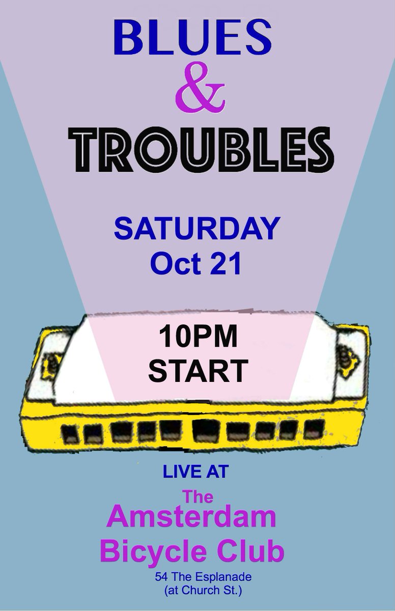 Tonight live blues at The Amsterdam Bicycle Club! <a href="/TOBluesSociety/">Toronto Blues Society</a> <a href="/TorontoLIVE_/">Toronto LIVE!</a> <a href="/wheretoronto/">Where Toronto</a> <a href="/GrubulubMusic/">Grubulub Music</a> <a href="/MusicToronto/">TorontoMovement</a> <a href="/ChurchStreet/">Church Street</a>