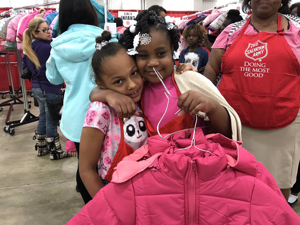 calabroindy500's tweet photo. These two made it worth getting up before sunrise!! #CoatForKids #WTHR https://t.co/BcNvxYIfSh