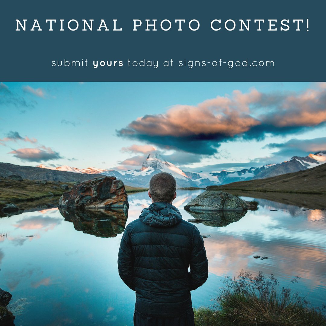 SignsofGodUSA's tweet image. You could be the big winner and have your photo on the cover of #SignsofGod ! Submit today at signs-of-god.com #photocontest