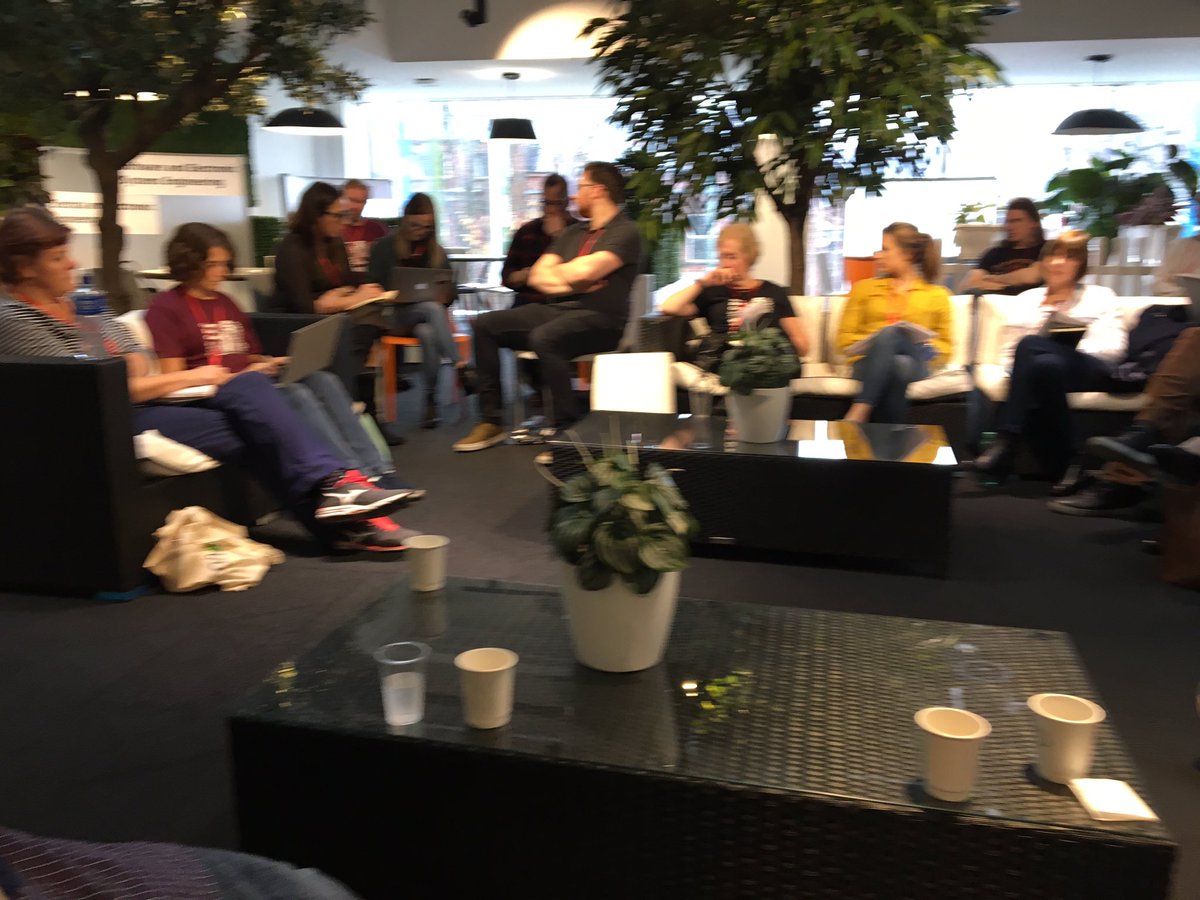 #odcamp great way to spend a Saturday afternoon chilling in the v impressive and v cool setting of QUB with people giving their own time