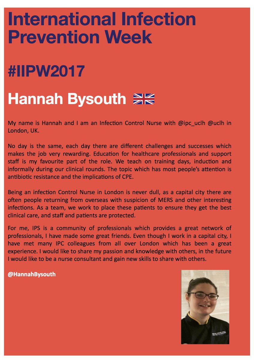 IPS_Infection's tweet photo. During #IIPW2017 we featured IPCs working at frontline across the globe. Lets us appreciate similarities, differences and challenges https://t.co/f6Hg6flIgf