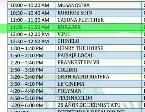 Este domingo #22Oct a las 11:00 am en la Plaza Altamira Sur #KurareX levanta las banderas del Heavy Metal en el Festival Nuevas Bandas 2017