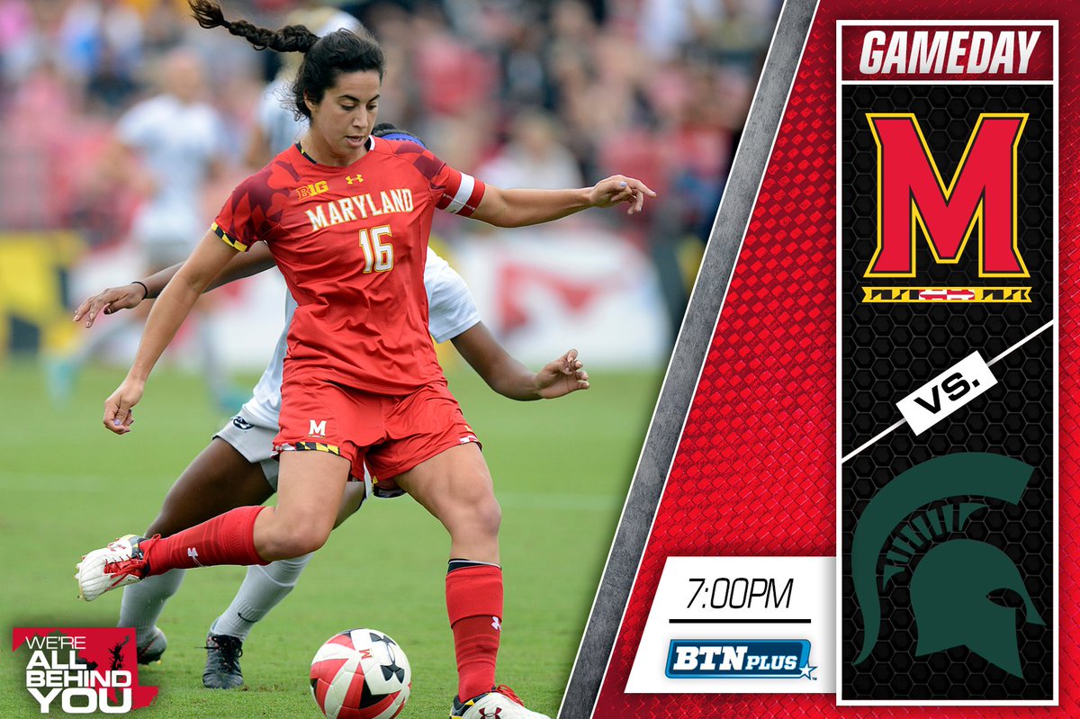 TerpsWSoccer's tweet photo. Gameday in CP!

Celebrate Senior Day tonight as we finish our home slate against Michigan State. #FearTheTurtle https://t.co/Qaw3pqdqdY