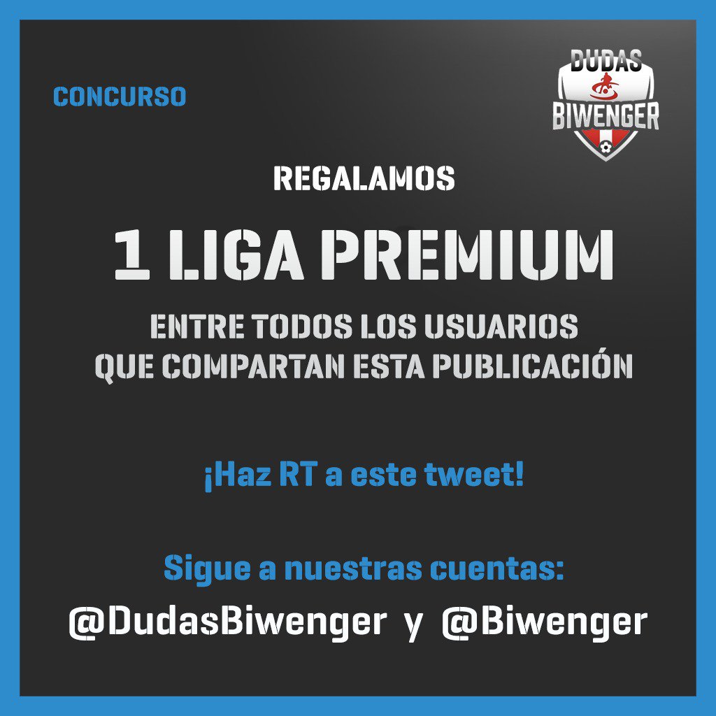 DudasBiwenger's tweet photo. Para celebrar los 7.000 seguidores hacemos este sorteo! 
Haz RT a este tweet y sigue a @DudasBiwenger y @Biwenger y regalamos 1 Liga Premium https://t.co/rhWFM8Vnux