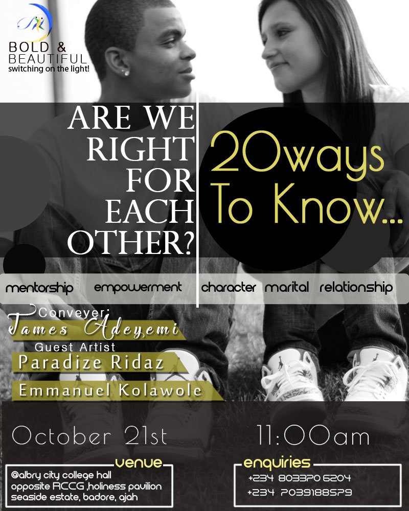 boldbeautifulng's tweet photo. You have to be prayerful when in a marriage or relationship. @LanreAdeyemi 
#Marriage #Couples 
@InspirationFM https://t.co/IpMPUpReQ4