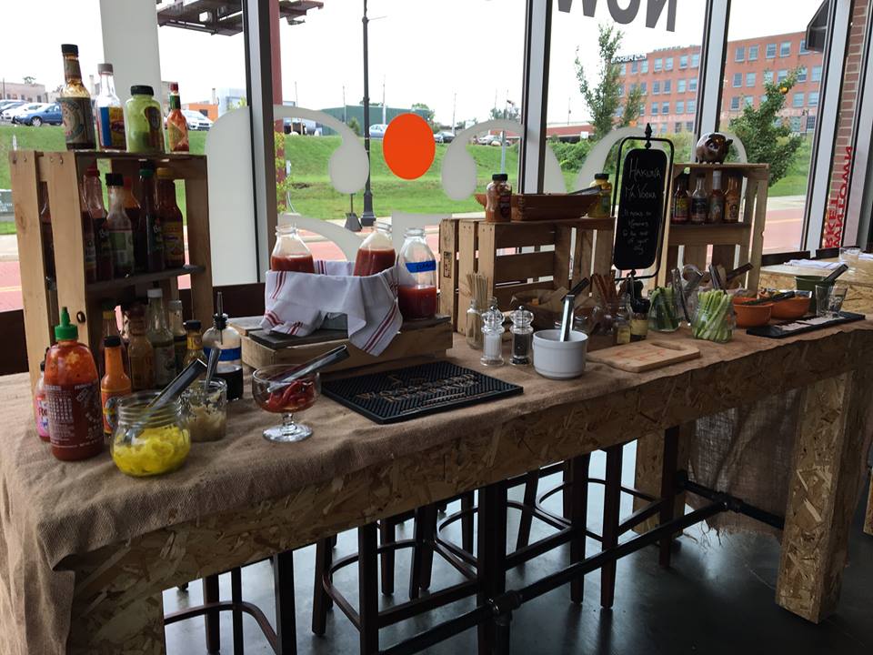 Turn down for brunch 🍅  Our bloody bar is open all weekend, Grand Rapids.