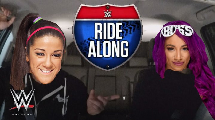 RDB_KING1's tweet photo. Can't wait for the #WWERideAlong of @SashaBanksWWE and @itsBayleyWWE 😁 https://t.co/h7GUaysGf5