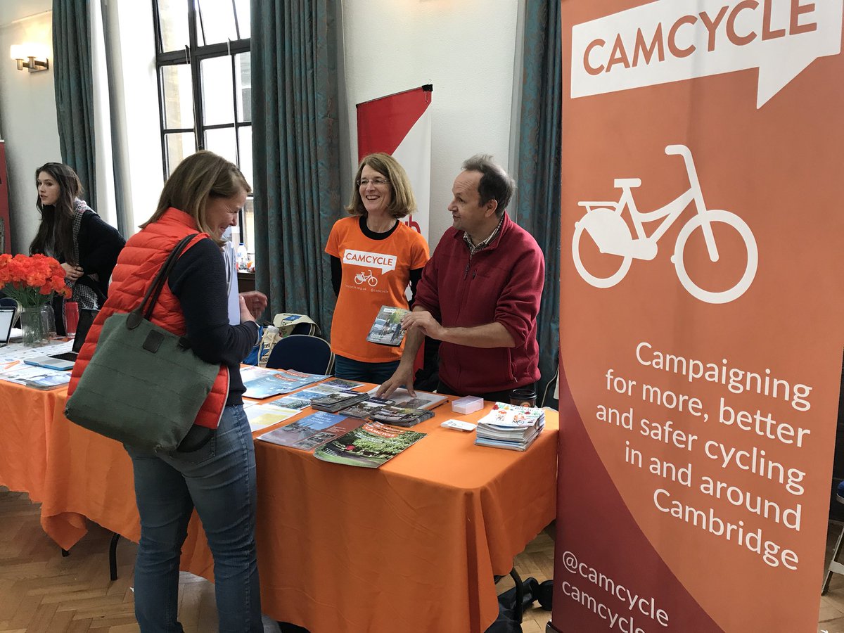 simon_nuttall's tweet photo. Busy @camcycle stall #v4c #vol4cam lots of questions about what weโre doing for cycling https://t.co/ot13sUZNMg