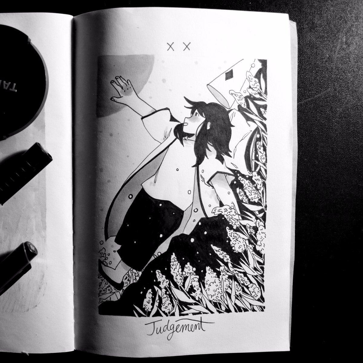 day 21 - judgement ?⚖️ #taroctober #inktober2017 #inktober 