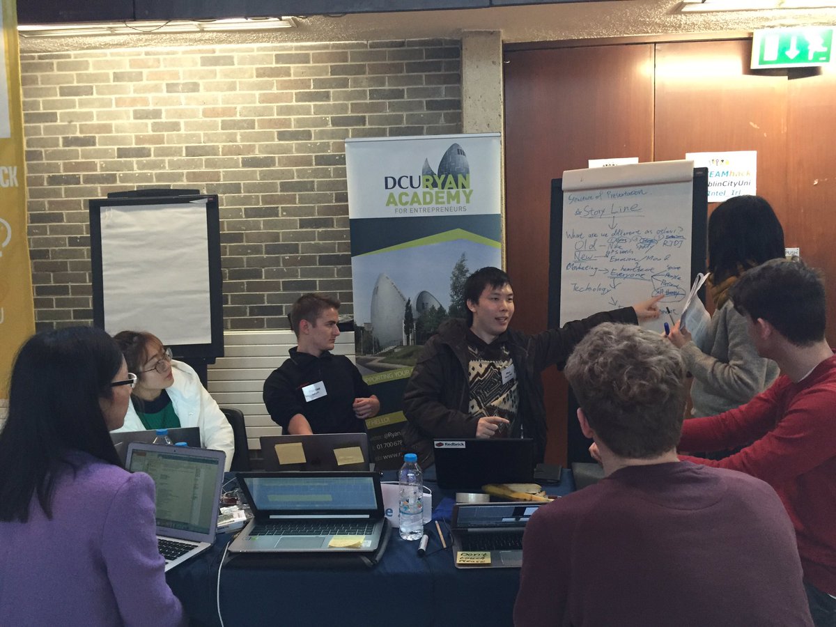 HeartBeatz8's tweet photo. Some serious meeting is going on here...
But don't worry it's all good😜
#STEAMhack @DublinCityUni @RyanAcademy @Intel_IRL https://t.co/p7503az5kD
