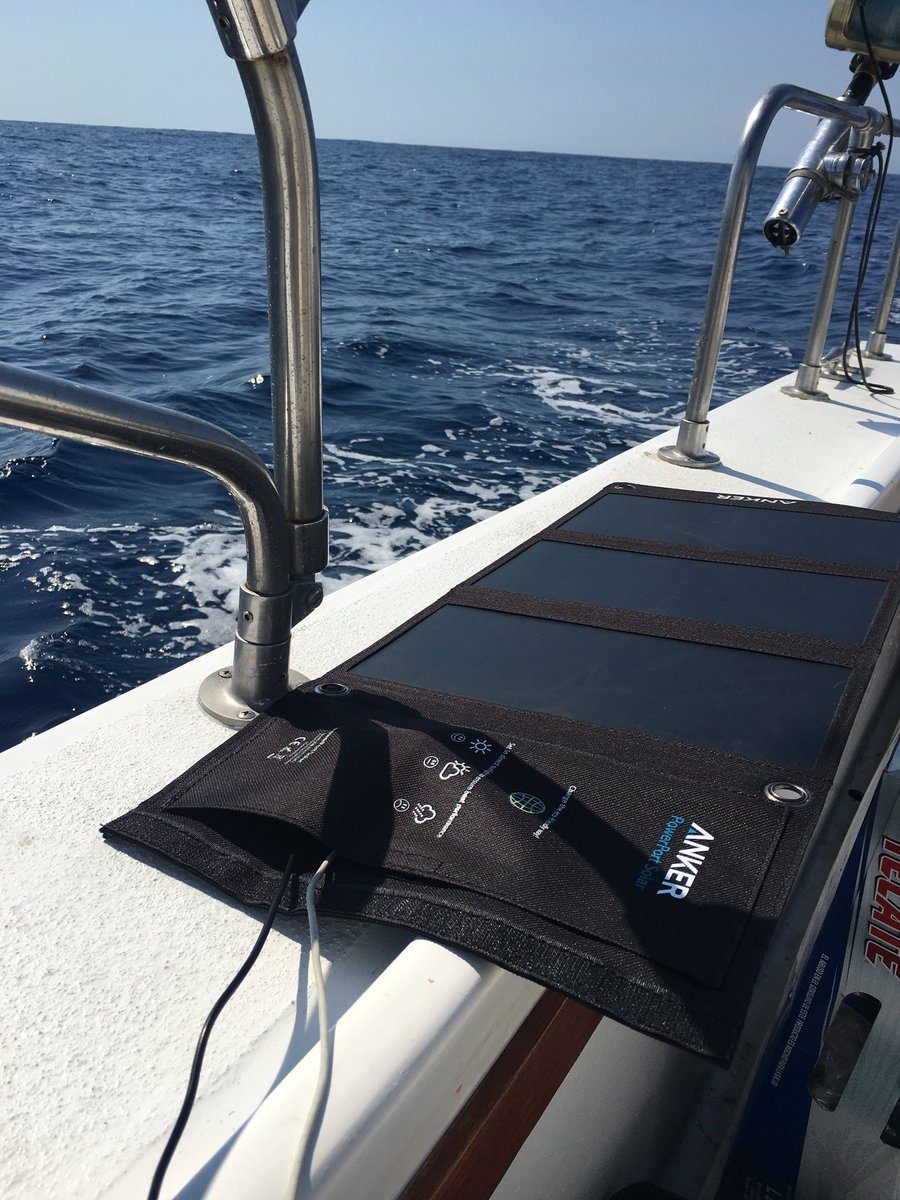 The Anker 21W solar charger was very handy while on our fishing trip in Cabo.