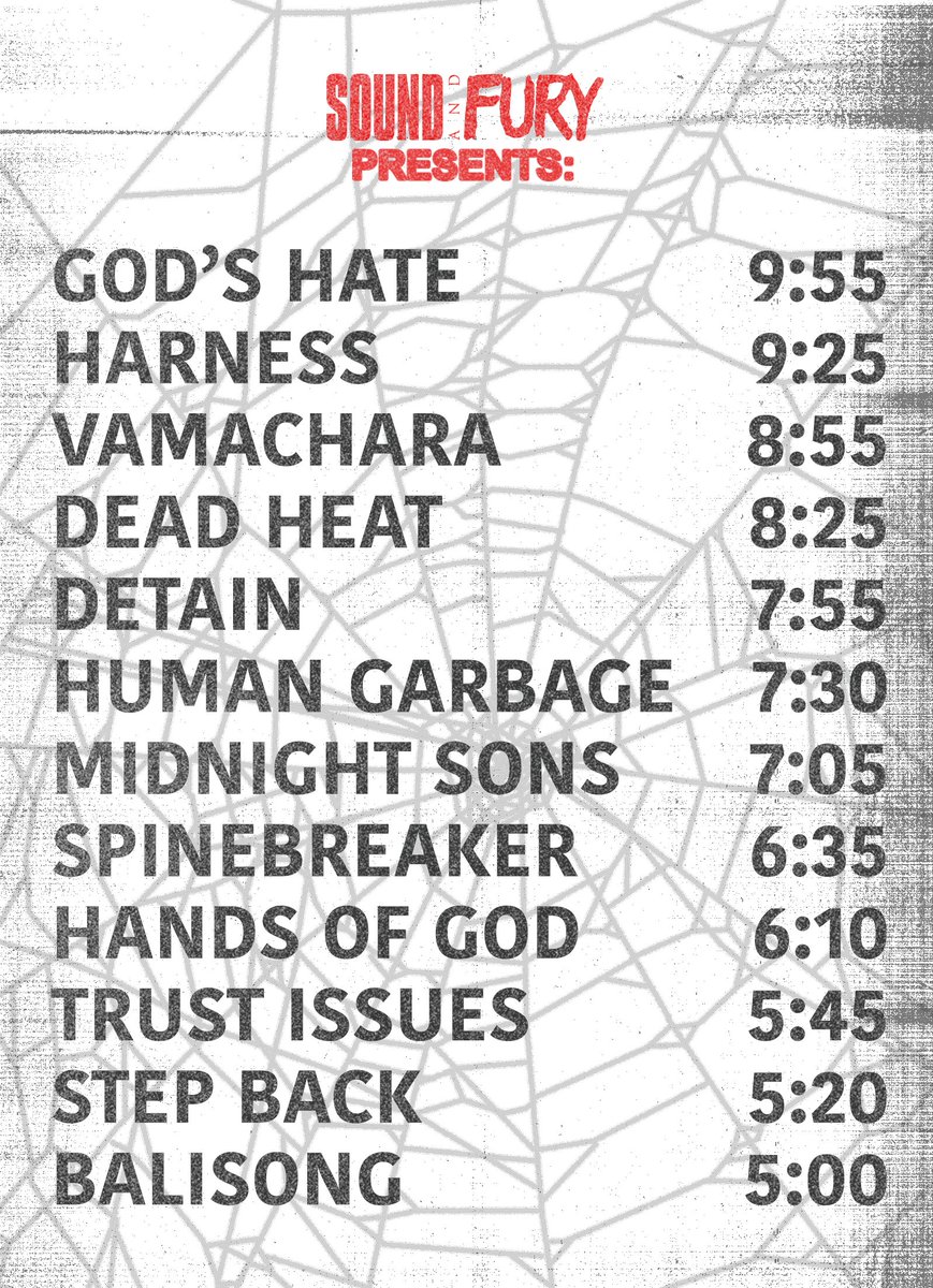 set times. 

tix avail @ door for $5 'til they're gone.

White Oak Music and Arts
17646 Sherman Way, Van Nuys, CA 91406
