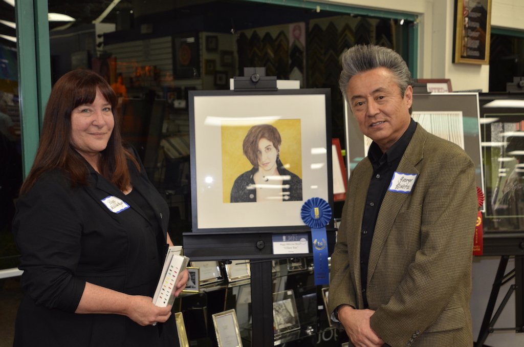 bradm_cupertino's tweet photo. So proud of my beautiful wife, Peggy Milovina-Meyer @pmmfa for winning 1st place in the @UniversityArt Open 2017.  Congrats Peggy! https://t.co/tHyD6B1gbA