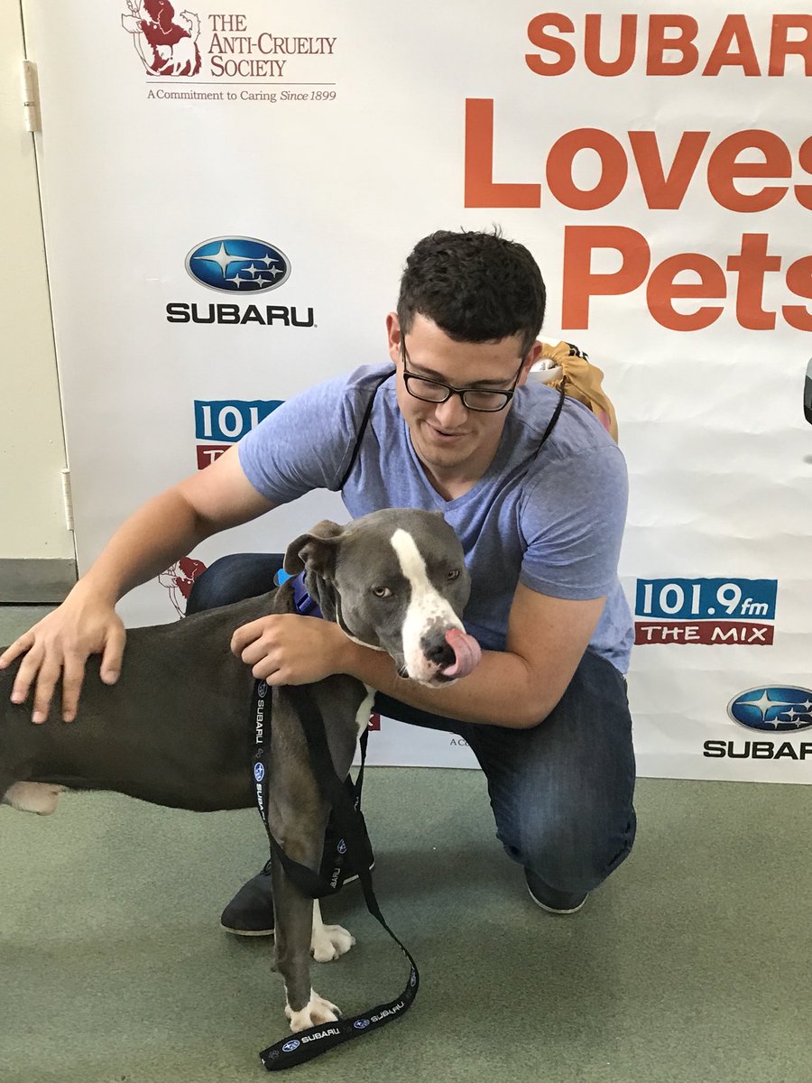 Thanks to <a href="/subaru_usa/">Subaru</a> and the <a href="/AntiCruelty/">Anti-Cruelty</a> for putting on this amazing Love A Pet Adoption Event! We’re out here until 5pm. Come say hi👋🏻