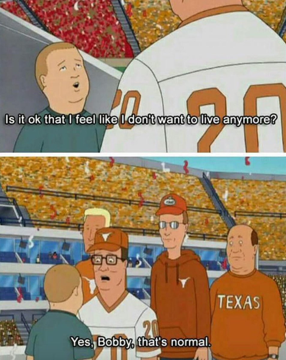 HookEmFans's tweet photo. Texas fans right now. Another heartbreaking loss. #hookem https://t.co/nPUvz46kAY