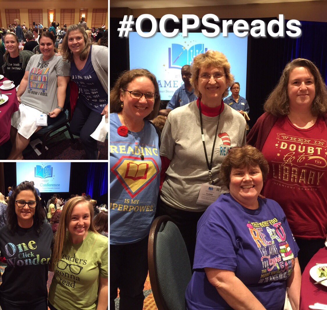 Sporting our reading nerd shirts 💙💛 #imsreads #imslibrary #smartiscool #FAME17