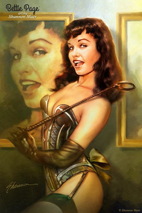 #BettiePage art by @ShannonMaer! 

#pinup #bettiepageart #shannonmaer #art https://t.co/UBEYRbaARo