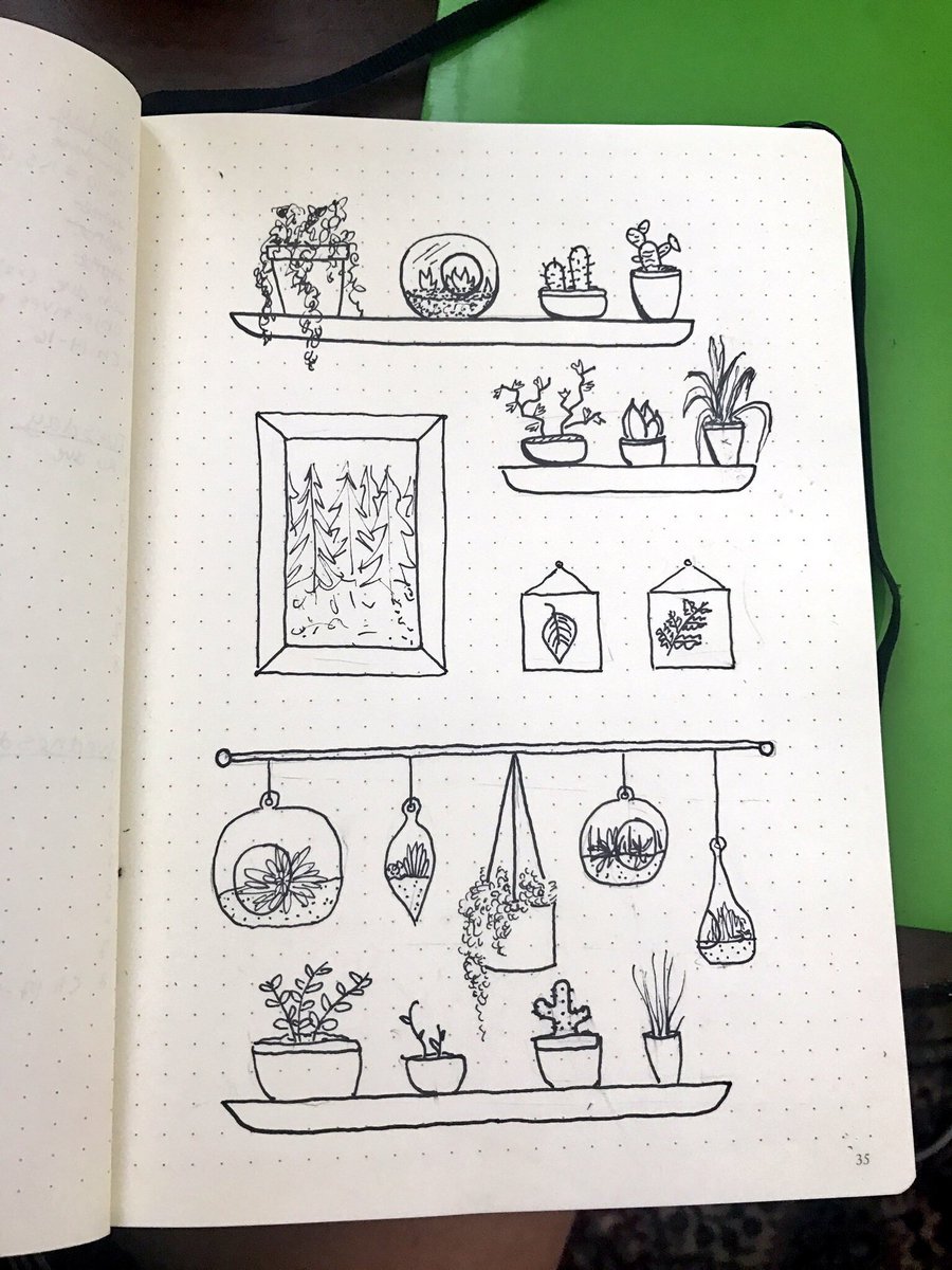 bulletjournals's tweet photo. some doodles in my #bulletjournal #bujo #katstudies 🌱🌻🌿🍃🌼🌵 https://t.co/0JMPbzTXm0