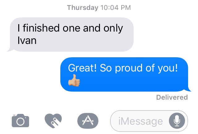 Texting with my 8 year old son