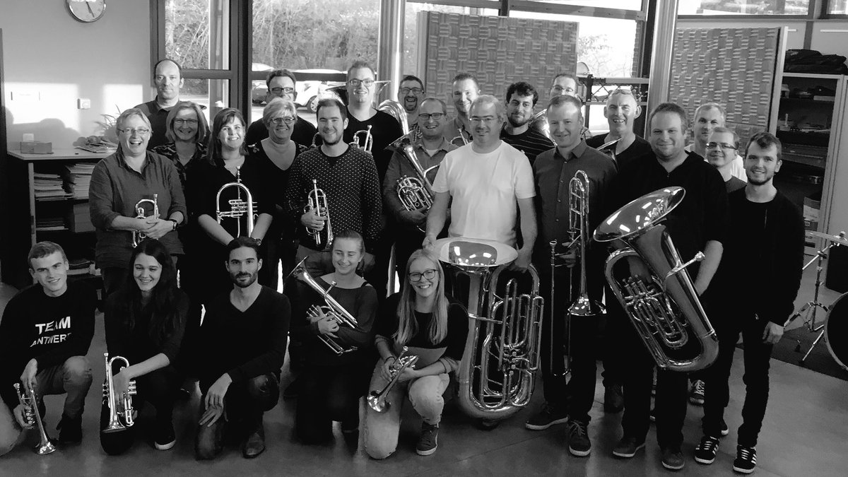 SamVloemans's tweet photo. Rehearsal with #BorderBrass for the concert November 11th at #Hoogstraten #hafabra #kempen #dekempen https://t.co/DYPbxFI4OJ