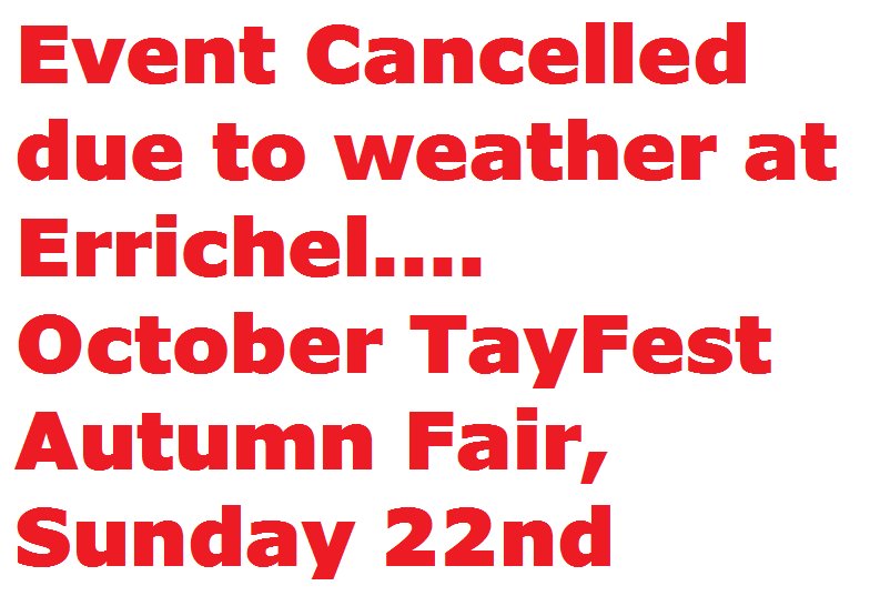 The Autumn Fair tomorrow at @ErrichelCottage has been cancelled due to bad weather conditions. #OctoberTayFest17 #Aberfeldy