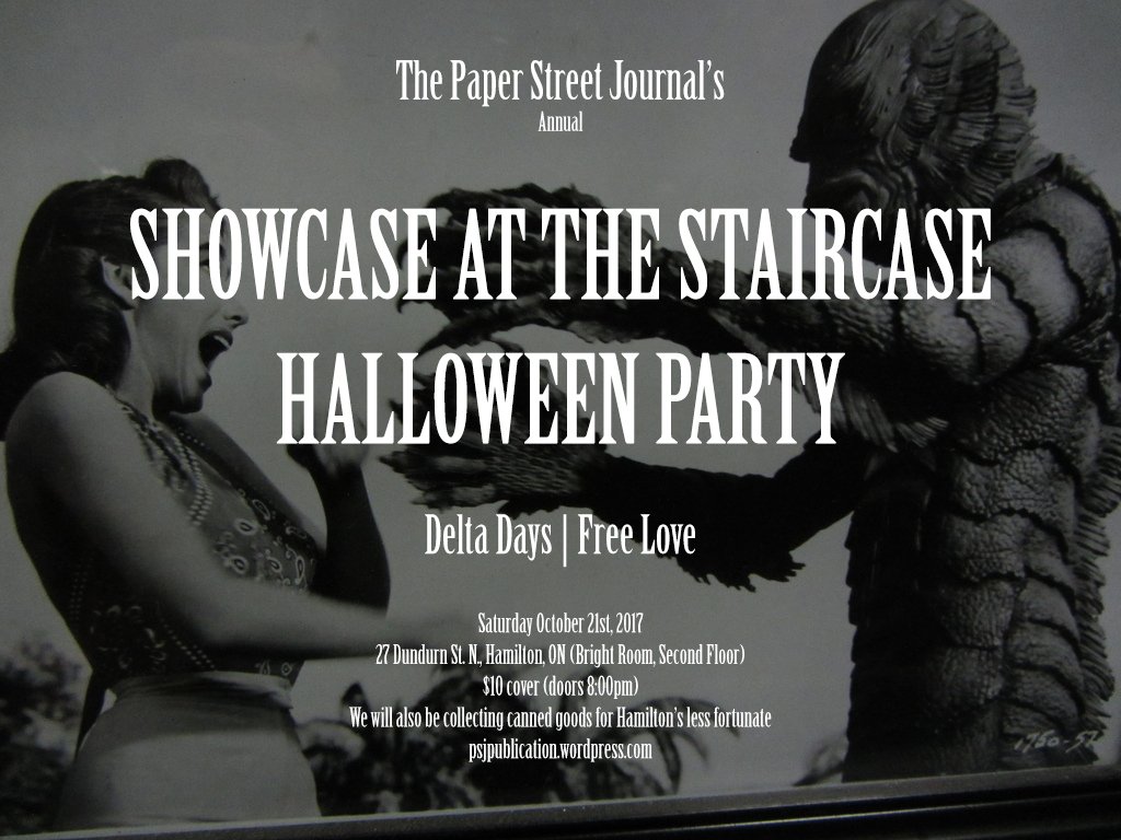 Tonight <a href="/TheStaircase/">The Staircase</a>! Don't forget your costume, your dancin' shoes, and a canned good for #HamOnt's less fortunate facebook.com/events/1184828…