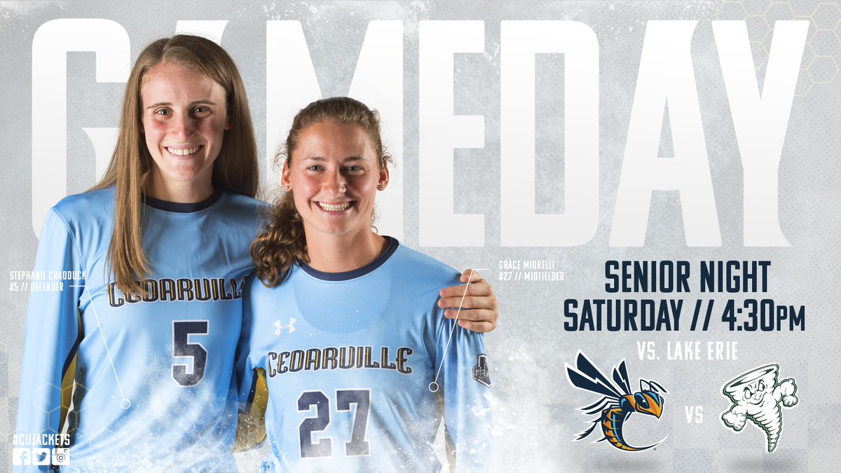 CUJackets's tweet photo. GAME DAY! @CedarvilleWS hosts @lecsports / 4:30PM / #G_MAC / #SeniorDay / VIDEO: https://t.co/ZyRQqzQqcE STATS: https://t.co/8oVPCZj9ob https://t.co/9i9hGdNwDI