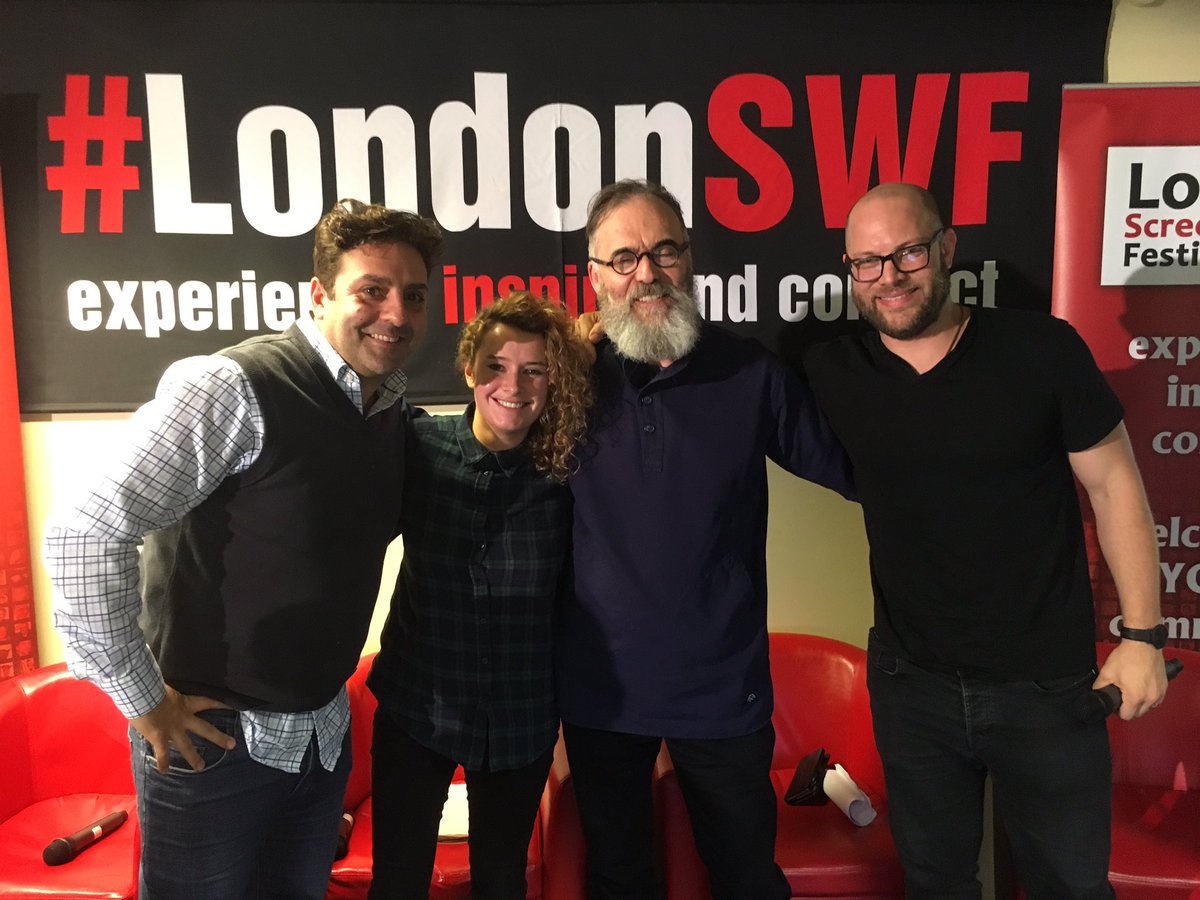 Great panel with these guys today @PapaSonsFilm <a href="/DavidGuerilla/">DNWilkinson</a> <a href="/ourscreenuk/">ourscreen</a> #londonSWF