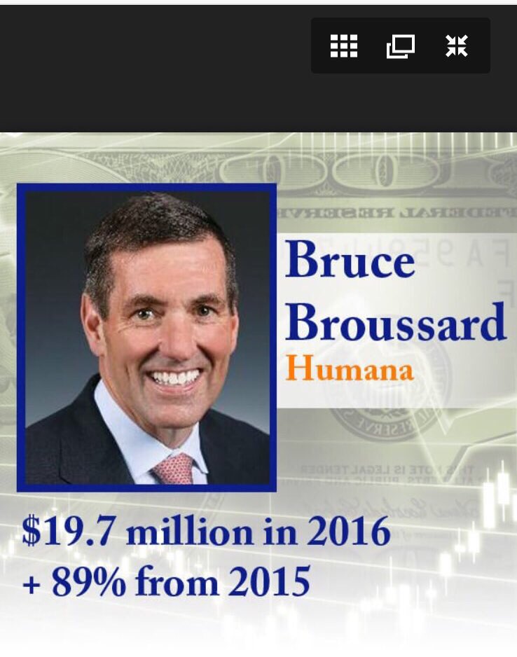 The #CLAWBACKS &amp; below cost reimbursements r to pay this guy salary.Shame on congress <a href="/nytimes/">The New York Times</a> <a href="/SenRonJohnson/">Senator Ron Johnson</a> <a href="/SenJeffMerkley/">Senator Jeff Merkley</a> <a href="/ABC/">ABC News</a> <a href="/CBSNews/">CBS News</a>