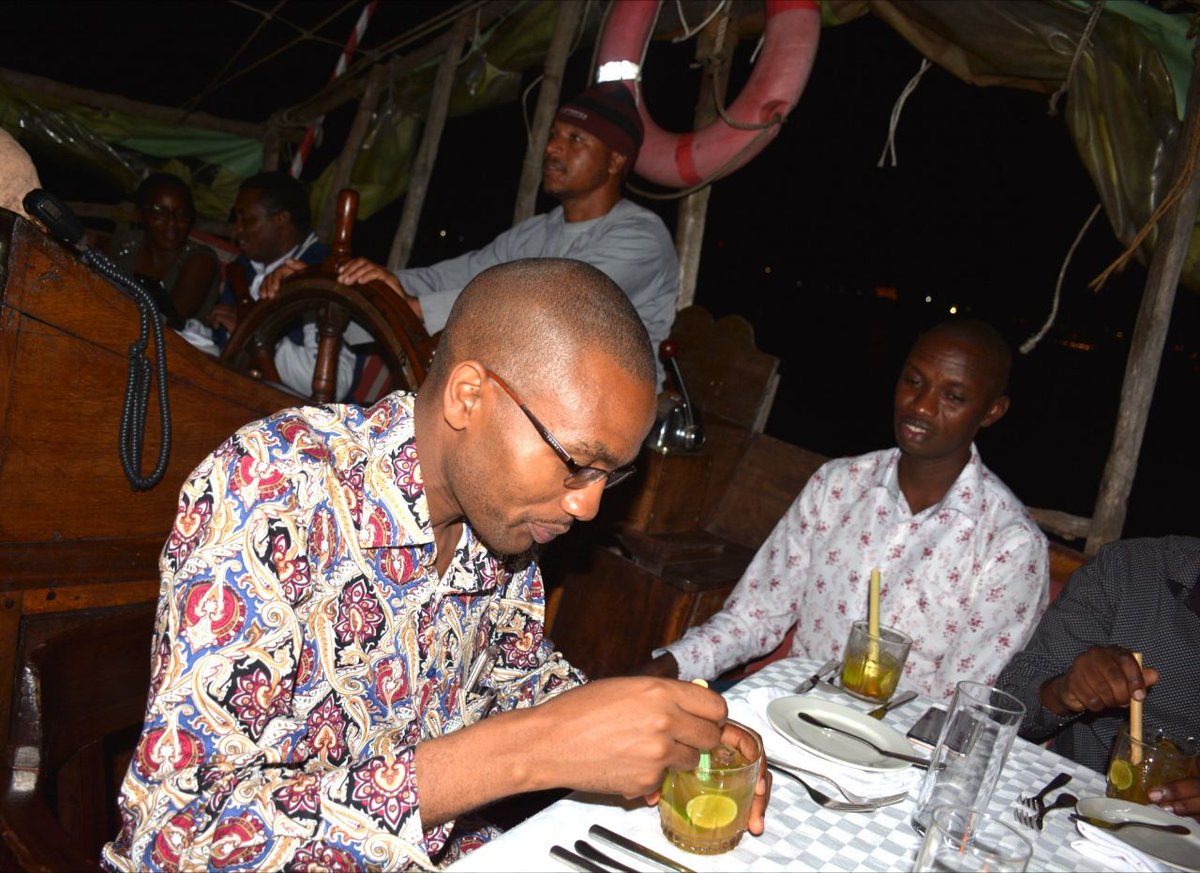 NyagakaNyakundi's tweet photo. Team @InfoKfcb  @wayerakwash &amp; @NellyMuluka  at  the Dhow dinner hosted by CEO Dr. @EzekielMutua 
#KFCBFamilyBonding @Kamene1 https://t.co/lxExPehf8K