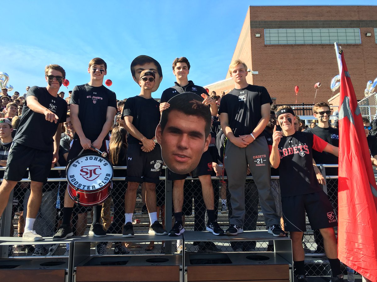 SJCAthletics's tweet photo. Make sure to follow @SJCGridiron for live updates during today’s Homecoming game against DeMatha! #gocadets #beatdematha https://t.co/lOGGZP3mWR