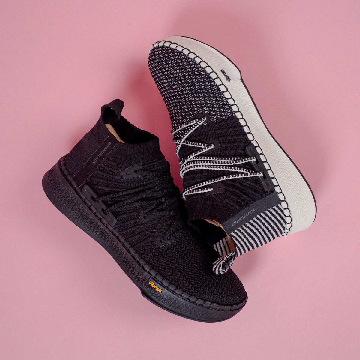 brandblack delta knit sneaker