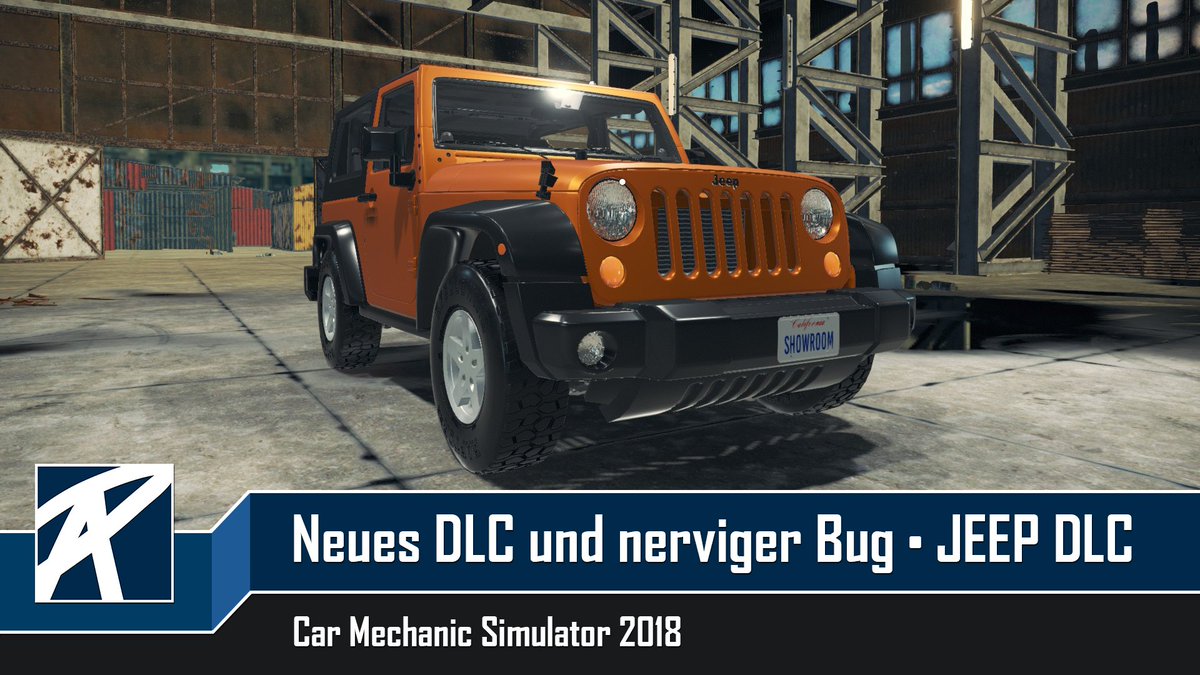 RealAleksPeh's tweet photo. Ich spoiler schon mal eiskalt das Thumbnail des nächsten Videos und verweise dezent auf das JEEP DLC für den Car Mechanic Simulator 2018. :) https://t.co/SJHq8ZHZne