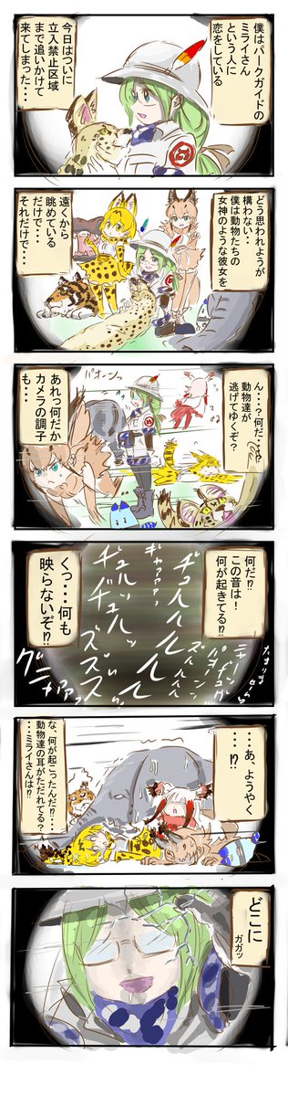 ミライさんに恋する人の話。
彼(彼女)は幸せだったのでしょうか？
　#けものフレンズ 